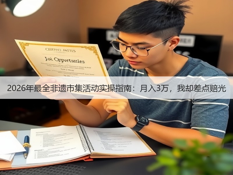 2026年最全非遗市集活动实操指南：月入