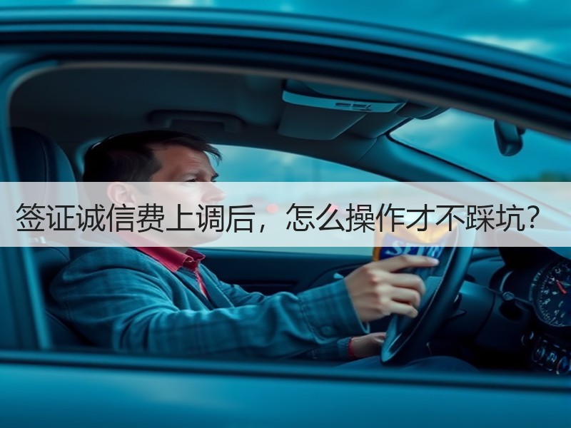 签证诚信费上调后，怎么操作才不踩坑？