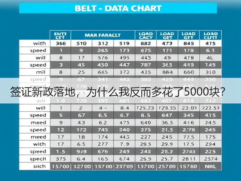 签证新政落地，为什么我反而多花了5000