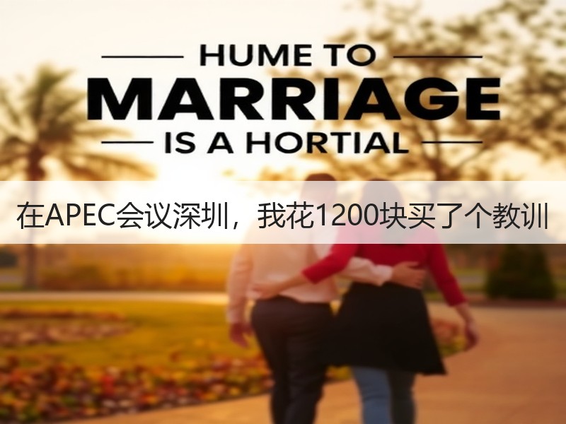 在APEC会议深圳，我花1200块买了个