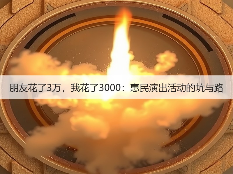 朋友花了3万，我花了3000：惠民演出活
