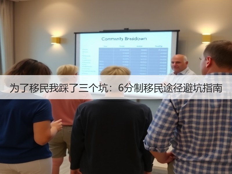 为了移民我踩了三个坑：6分制移民途径避坑