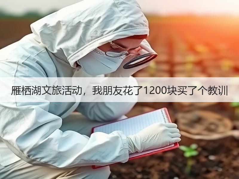 雁栖湖文旅活动，我朋友花了1200块买了