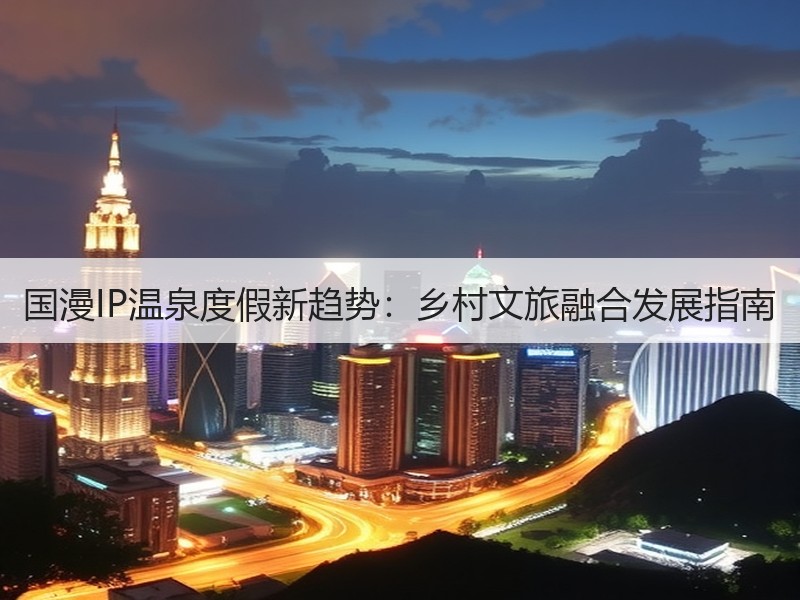 国漫IP温泉度假新趋势：乡村文旅融合发展