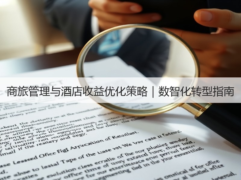 商旅管理与酒店收益优化策略｜数智化转型指