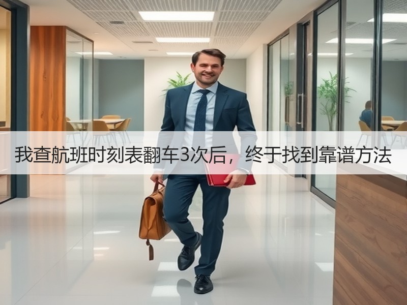 我查航班时刻表翻车3次后，终于找到靠谱方