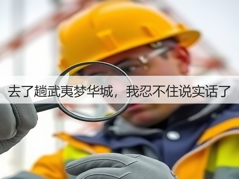去了趟武夷梦华城，我忍不住说实话了