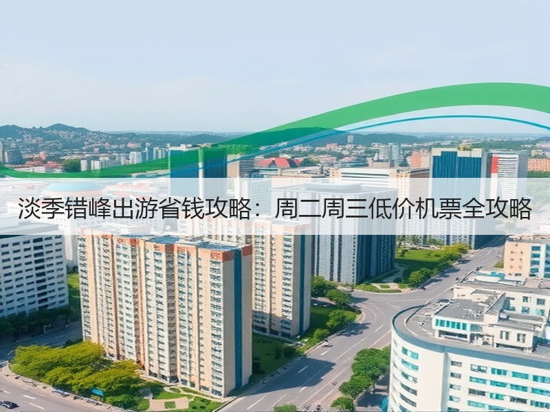 淡季错峰出游省钱攻略：周二周三低价机票全