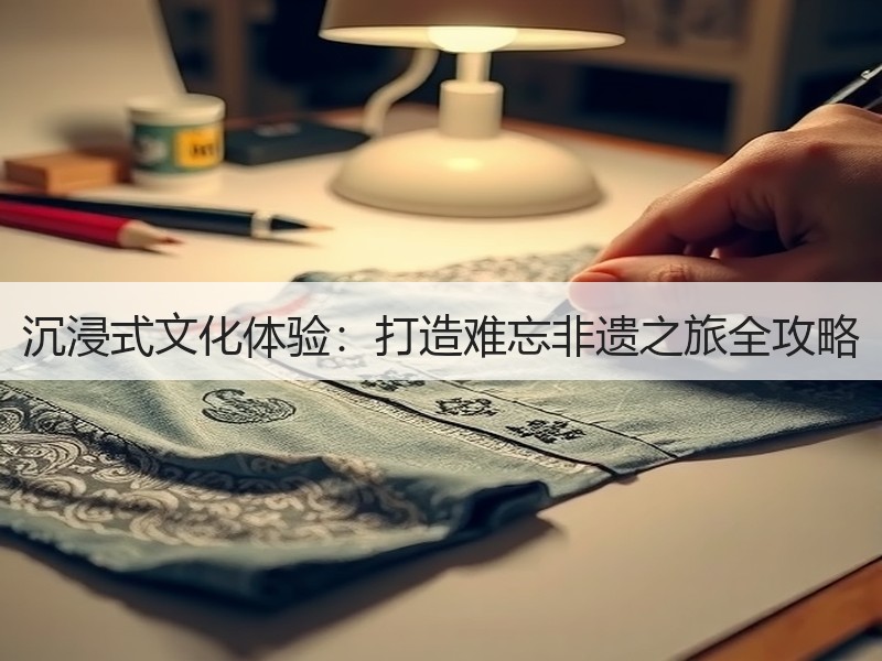 沉浸式文化体验：打造难忘非遗之旅全攻略
