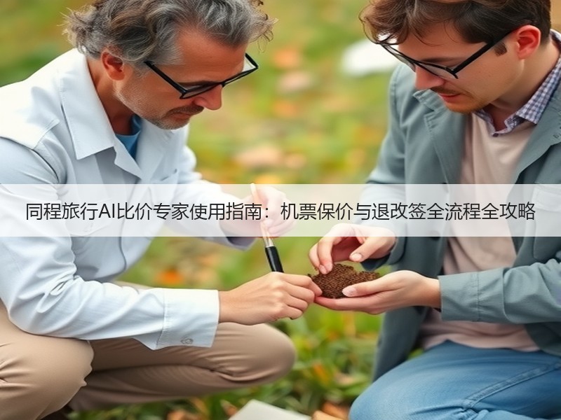 同程旅行AI比价专家使用指南：机票保价与