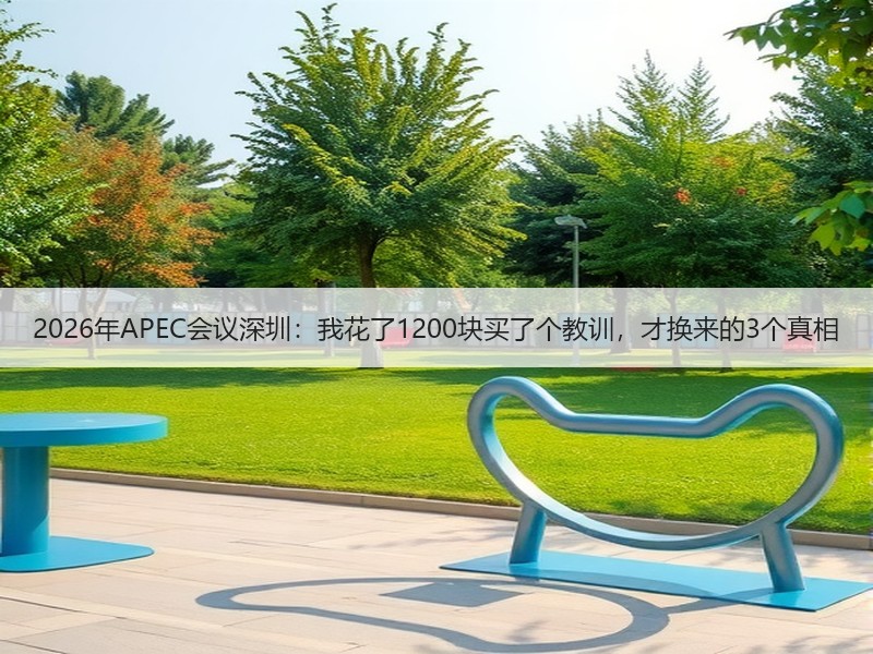 2026年APEC会议深圳：我花了120
